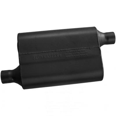 40 Series Delta Flow Chambered Muffler 40 Delta Flow 2.00 Offset In 2.00 Offset Out Aggressive Sound Flowmaster