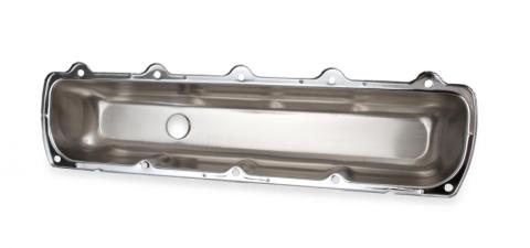 Chrome Valve Covers without Baffle Fits 1964-1990 Oldsmobile 260-455 Engines Mr Gasket