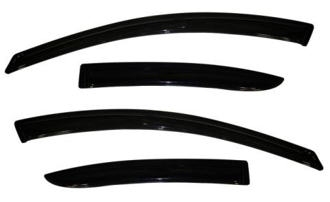 Ventvisor Deflector for 2010-2013 Mazda 3 and More Sedan Smoke Outside Mount 4 Piece AVS