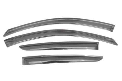 Ventvisor Deflector for 2012-2019 Nissan Versa 1.6 S and More Smoke Outside Mount 4 Piece AVS