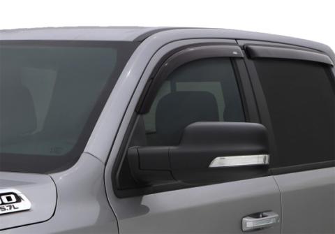 Ventvisor Deflector for 2019-2025 Ram 1500 Quad Cab Pickup Smoke Outside Mount 4 Piece AVS