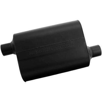 Super 40 Series Chambered Muffler Super 40 2.25 Offset In 2.25 Offset Out Aggressive Sound Flowmaster