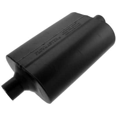60 Series Delta Flow Chambered Muffler 60 Delta Flow 2.25 Center In 2.25 Center Out Moderate Sound Flowmaster