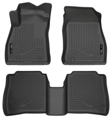 Weatherbeater Front &amp; 2nd Seat Floor Liners For 2014-2019 Sentra Husky Liners