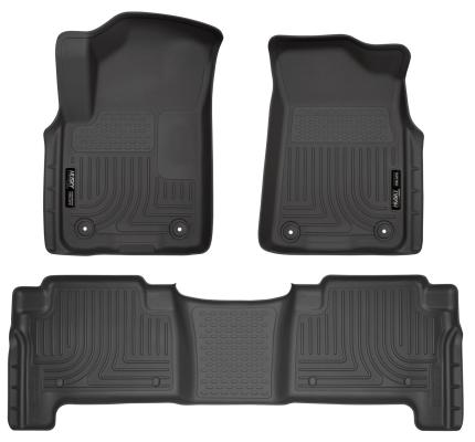 Weatherbeater Front &amp; 2nd Seat Floor Liners For 2019-2024 QX80/Armada Husky Liners