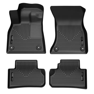Weatherbeater Front &amp; 2nd Seat Floor Liners For 2018-2024 Q5/SQ5 Husky Liners