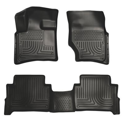 Weatherbeater Front &amp; 2nd Seat Floor Liners For 2007-2015 Q7 Husky Liners