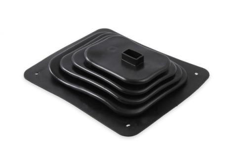 Shifter Boot Small 3-1/2 inch X 4-1/2 inch Small 3-1/2 x 4-1/2 Inch Shifter Boot with Trim Ring and Mounting Screws Mr Gasket