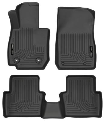 Weatherbeater Front &amp; 2nd Seat Floor Liners For 2016-2019 CX-3 Husky Liners