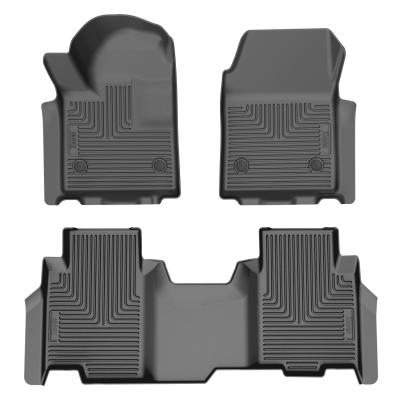 Weatherbeater Front &amp; 2nd Seat Floor Liners For 2024-2025 Silverado/Sierra EV Husky Liners