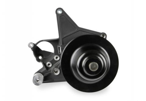 Bracket Kit, P/S LT4-W Long Spacer Natural-Black Finish Power Steering Bracket GM LT4 System Holley