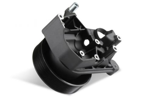 Bracket Kit, P/S LT5-W Long Spacer Natural-Black Finish Power Steering Bracket GM LT5 System Holley