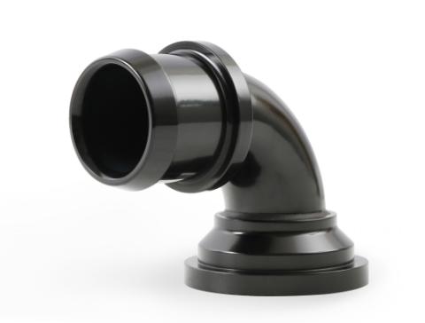 Water Neck Swivel 90 Degree Angle Black Fits 2003-Up Mopar Gen III Hemi Engines 90 Degree Holley