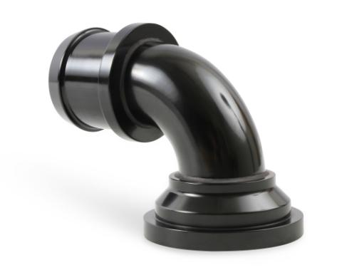 Water Neck Swivel 90 Degree Angle Black Fits 2003-Up Mopar Gen III Hemi Engines 90 Degree Holley