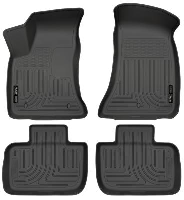 Weatherbeater Front &amp; 2nd Seat Floor Liners For 2011-2023 300/Charger RWD Husky Liners