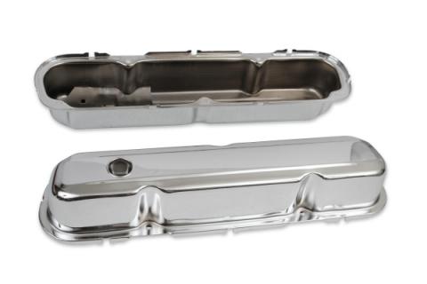 Chrome Tall-Style Valve Covers Fits 1964-1991 Chrysler 273-360 LA Small Block Mr Gasket