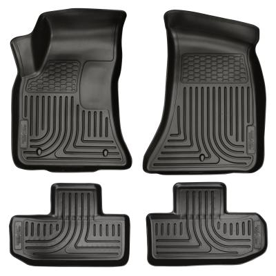 Weatherbeater Front &amp; 2nd Seat Floor Liners For 2011-2015 Challenger Husky Liners