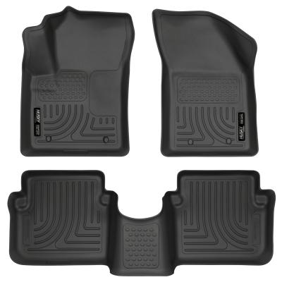 Weatherbeater Front &amp; 2nd Seat Floor Liners For 2011-2014 200/Avenger Husky Liners