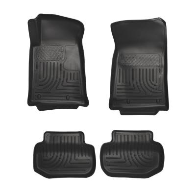 Weatherbeater Front &amp; 2nd Seat Floor Liners For 2010-2015 Camaro Husky Liners