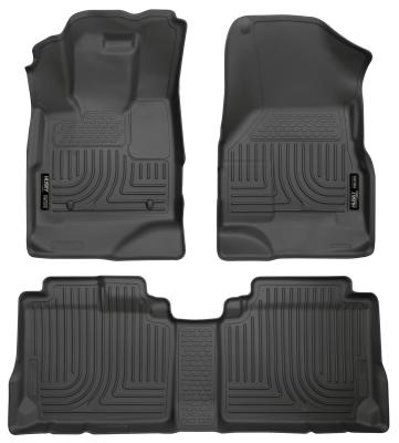 Weatherbeater Front &amp; 2nd Seat Floor Liners For 2010-2017 Equinox/Terrain Husky Liners