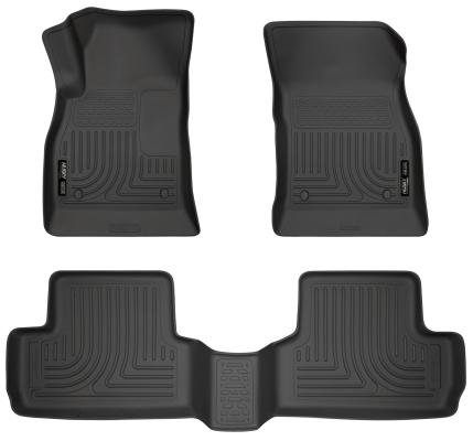 Weatherbeater Front &amp; 2nd Seat Floor Liners For 2012-2017 Verano Husky Liners