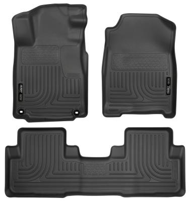 Weatherbeater Front &amp; 2nd Seat Floor Liners For 2012-2014 CR-V Husky Liners