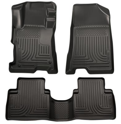 Weatherbeater Front &amp; 2nd Seat Floor Liners For 2011-2013 Sorento Husky Liners