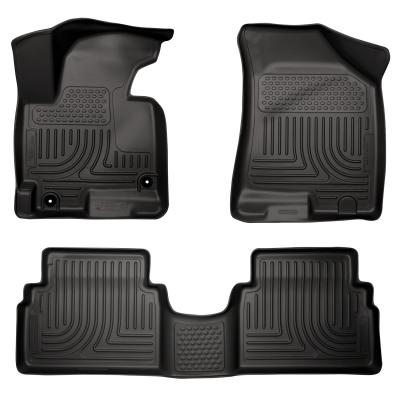 Weatherbeater Front &amp; 2nd Seat Floor Liners For 2011-2013 Tucson Husky Liners