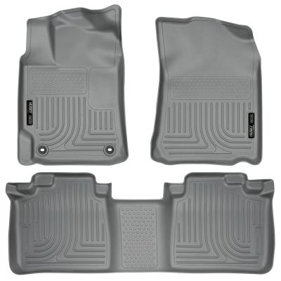 Weatherbeater Front &amp; 2nd Seat Floor Liners For 2012-2017 Camry Grey Husky Liners