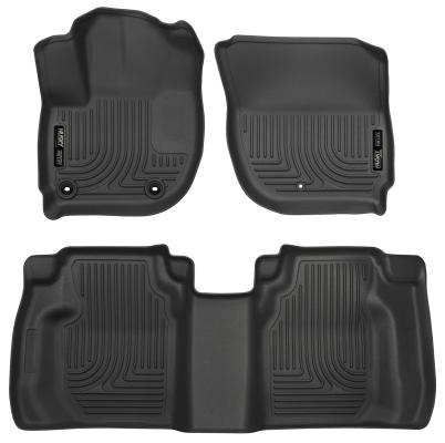 Weatherbeater Front &amp; 2nd Seat Floor Liners For 2015-2020 Fit Husky Liners