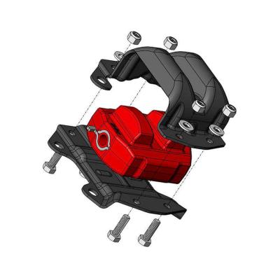 Gen III Hemi Heavy Duty Clamshell Engine Mounting Housings Upper And Lower Sold Individually Use 2 Mounts Per Vehicle Hooker BlackHeart