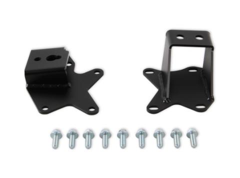 Engine Mount Brackets 1970-1974 Dodge Challenger And Plymouth Barracuda Gen III Hemi Engine Mounting Brackets With V8 K-Member Hooker BlackHeart