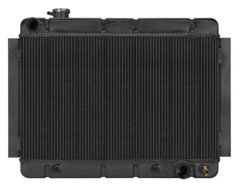 66-67 Chevelle/El Camino Automatic Aluminum Radiator Black Night Rider Series Cold Case Radiators