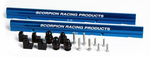 SBC Fuel Rail Kit Edelbrock Victor EFI Manifold 29785 Scorpion Racing Products