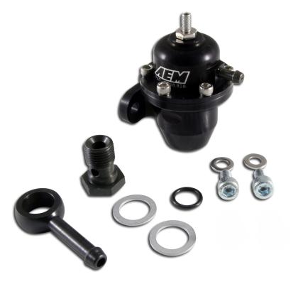 Adjustable Fuel Pressure Regulator Fits Acura/Honda B17A1/B18A1 C30A1/C32 B1/A6 D15B6/D16A 1/6 G25A 1/4 H22A1/H23A1 (must use Fuel Rail) AEM Electronics
