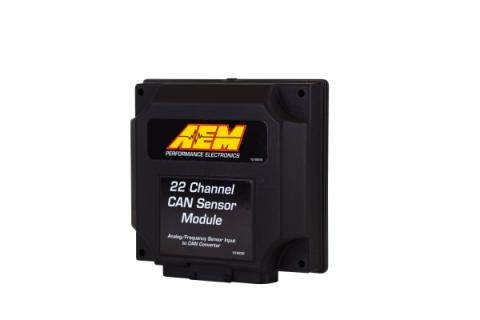 22 Channel CAN Sensor Module Multiple digital, analog, and frequency inputs AEM Electronics