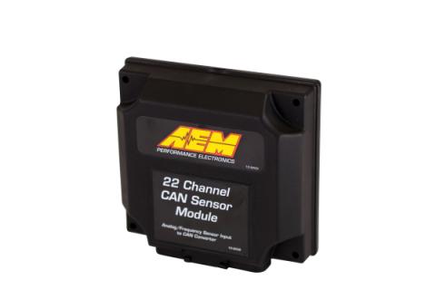22 Channel CAN Sensor Module Multiple digital, analog, and frequency inputs AEM Electronics