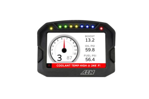 CD-5 Carbon Non-Logging/Non GPS Display 5-inch diagonal screen, carbon fiber composite enclosure, wiring harness included AEM Electronics