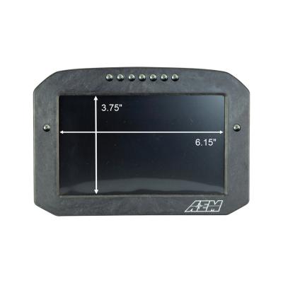 CD-7F Carbon Flat Panel Non-Logging Non-GPS Display 7 Inch Diagonal Screen Wiring Harness Included AEM Electronics