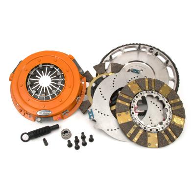Multi-Disc Clutch and Flywheel Kit 45.95 lbs 164 Tooth Gear 0 in/oz Internally Balanced 6 Bolt Crank 1300 ft/lbs Capacity 10.4 Inch Diameter 26-Spline Fits Ford Mustang GT 4.6L Centerforce DYAD DS 10.4