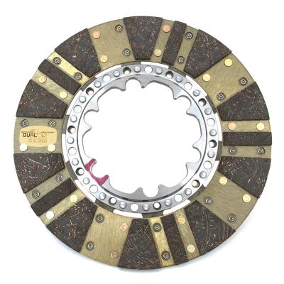 Multi-Disc Clutch and Flywheel Kit 168 Tooth Gear 0 in/oz Internally Balanced 6 Bolt Crank 1300 ft/lbs Capacity 10.4 Inch Diameter 26-Spline Fits Cadillac/Chevrolet CTS and Camaro V 6.2L Centerforce DYAD DS 10.4