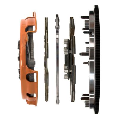 Multi-Disc Clutch and Flywheel Kit 168 Tooth Gear 41.7 in/oz Externally Balanced 6 Bolt Crank 10.4 Inch Diameter 10-Spline Fits Chevrolet Crate Engines &amp; Swaps ZZ454 7.4L/8.2L Centerforce DYAD DS 10.4