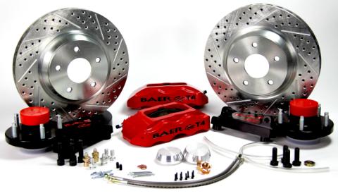 Brake System 13 Inch Front Track4 Black 70-72 Mopar/Dodge/Plymouth E And B Body BAER Brakes