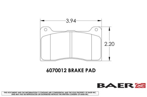Brake System 11.625 Inch Front SS4+ Deep Stage Drag Race Clear BAER Brakes