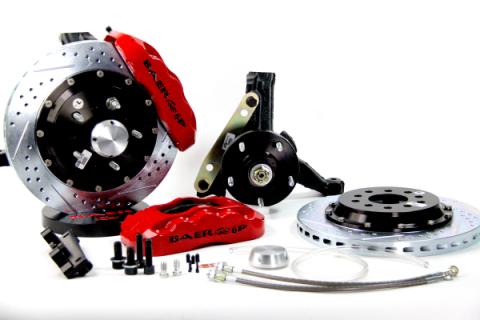 Brake System 13 Inch Front Pro+ Black 70-81 GM F Body BAER Brakes