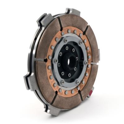 Extreme Multi-Disc Clutch and Flywheel Kit 34.30 lbs 168 Tooth Gear 0 in/oz Internally Balanced 6 Bolt Crank 1100 ft/lbs Capacity 8.750 Inch Diameter 26-Spline Fits Chevrolet/Pontiac Cars 8 Cyl Centerforce TRIAD XDS