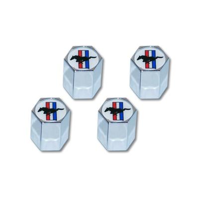 1964-2020 Ford Mustang Tri-bar Logo Valve Cap, Set 4 Scott Drake