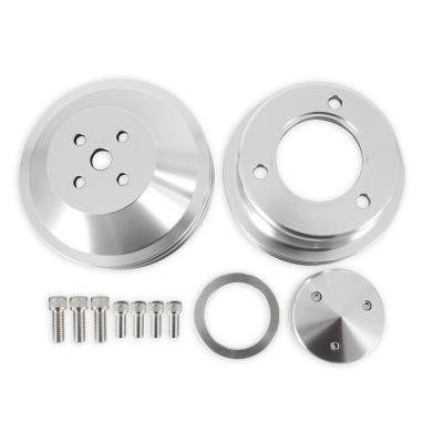 1965-1969 Ford Mustang Billet Pulley Kit Double Groove Scott Drake
