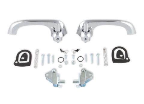 1964-1966 Ford Mustang Exterior Door Handle Kit Chrome Show Quality Scott Drake