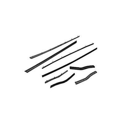 1965-66 Mustang Economy Window Channel Strip Set-Coupe &amp; Convertible Scott Drake
